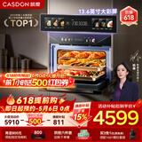 凯度（CASDON）【杨幂代言】双热风嵌入式微蒸烤 SR52BW1-GRPro 微蒸烤炸炖5合1 WIFI智控 微蒸烤一体机 蒸烤箱