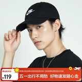 耐克NIKE运动配饰男女太阳帽棒球帽CLUB CAP帽子FB5368-011黑M/L