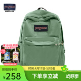 JANSPORT杰斯伯书包轻便双肩包男女旅行包简约背包电脑包学生校园 4QUE96D橄榄绿-侧袋+隔层