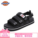 Dickies凉鞋男休闲情侣鞋软底魔术贴沙滩鞋凉拖鞋 黑色【男女款】 41