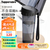 特百惠（Tupperware）茶韵塑料杯 男女学生夏季运动水杯子大容量带滤格 酷炫黑500ML