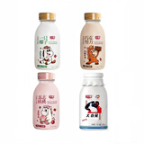 光明一只椰子牛乳饮品250ml*6/8瓶 荔枝白桃巧克力大白兔椰汁饮料 大白兔奶糖风味牛奶250ml 8瓶
