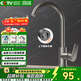 四季沐歌厨房水龙头系列304不锈钢冷热净铅360°旋转洗菜盆水槽龙头