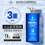 施华蔻（Schwarzkopf）男士火山岩净洁洗发露450ml(洗发水洗头膏 无硅油 深层控油去屑)