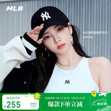 MLB帽子男女款棒球帽软顶鸭舌帽运动帽KARINA同款3ACP6601N-50BKS-F