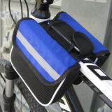 WHEEL UP山地车包自行车前包上管包马鞍包骑行包横梁包户外骑行装备配件 HUI02蓝色