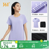 361°运动套装女夏季新款跑步休闲短袖短裤两件套母亲节662414001H-4