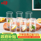 青苹果耐热水杯290ml6只 无铅玻璃杯牛奶杯啤酒杯绿茶杯多功能杯套装