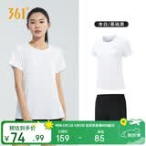 361°运动套装女夏季新款跑步休闲短袖短裤两件套母亲节662414001H-1