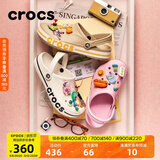 CROCS卡骆驰贝雅卡骆班洞洞鞋轻便耐磨拖鞋一脚蹬休闲鞋|205089 白/深蓝-126 41 /42(260mm)