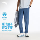 安踏运动裤男士跑步吸湿速干夏季透气薄款直筒休闲卫裤梭织通勤长裤男