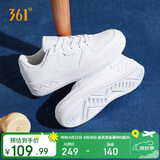 361°运动女鞋春夏季复古厚底增高小白鞋休闲板鞋舞蹈鞋682116601F-7