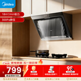 美的（Midea）抽吸排油烟机 家用大吸力侧吸式油烟机上门安装以旧换新出租房屋脱排烟机CXW-200-J30