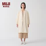 MUJIIDEE 女式 平纹 无领夹克衫女装外套  GAD02C4S 米白色 M (155/80A)