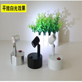 悦菲奈led小射灯珠宝首饰展柜迷你1W3W电池台灯展览柜台无线电源玉器灯 银色 1W白光