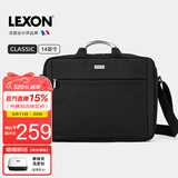 乐上（LEXON）电脑包手提单肩包男士商务苹果笔记本包14英寸简约出差公文包蓝黑