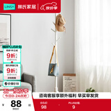 林氏家居实木简易衣帽架落地卧室北欧挂衣服架【白色】LS176G6-C衣帽架