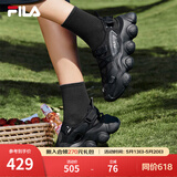斐乐（FILA）官方女鞋运动凉鞋厚底增高休闲草莓凉鞋沙滩凉拖鞋 黑-BK 39
