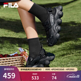 斐乐（FILA）官方女鞋运动凉鞋厚底增高休闲草莓凉鞋沙滩凉拖鞋 黑-BK 39