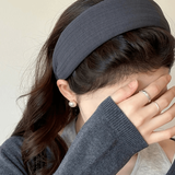 东义严选灰色宽边发箍女2026新款高颅顶头箍高级感洋气时尚发卡头饰