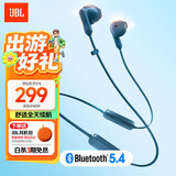 JBL TUNE 235BT 半入耳式蓝牙耳机 颈挂式耳机 防水设计免提通话 超长续航快充 送朋友礼物 蓝色