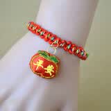 梦君宸端午节粽子七彩圈迷你小香包五彩绳手链手工编织红绳儿童宝宝饰品 平安款