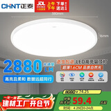 正泰吸顶灯LED卧室灯阳台过道灯具超薄三防灯白光高亮灯饰36W正白光