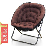 懋仪 懒人宿舍沙发椅子卧室家用单人阳台休闲电脑椅房间折叠躺椅 【可折叠蜂窝椅】咖啡色(休闲款)