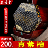 正音堂紫檀二胡乐器非洲小叶紫檀二胡琴入门初学专业考级舞台表演 精制紫檀二胡+书法琴盒