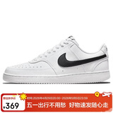 耐克NIKE运动板鞋女缓震COURT VISION运动鞋DH3158-101白黑38