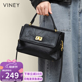 viney牛皮包包女包品牌斜挎单肩包轻奢手提包生日母亲节礼物实用送妈妈
