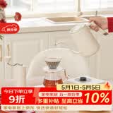 泰摩进阶手冲咖啡壶套装 磨豆机温控壶咖啡器具男女生礼物生日礼盒 进阶型套装-【栗子C3S|哑光白】
