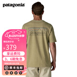 巴塔哥尼亚（Patagonia）男女情侣款通勤P-6 Logo混纺棉休闲潮流户外透气短袖T恤 38504 POGM L 176/185(CM)  80/91(KG)
