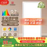 佛山照明厨房灯扣板灯卫生间吸顶平板灯集成吊顶灯300*600沐光24W