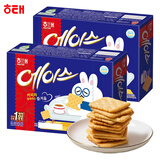 海太 ACE咸味苏打饼干 韩国进口 下午茶点心 儿童早餐零食 独立小包装 原味 364g*2盒