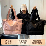 鹏境旅行包男女士大容量可套拉杆行李箱出差手提收纳待产包健身斜跨袋 【可爱粉】可扩展-可套行李箱