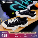 FILA FUSION斐乐男鞋POP帆布鞋潮牌男子潮流板鞋街拍运动休闲鞋男 黑-BK 39