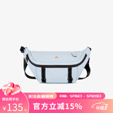 BAGSMART斜挎包潮牌胸包男运动腰包骑行大学生饺子包女小背包单肩包送老公 天蓝色