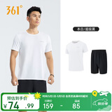 361°运动套装男士春夏跑步篮球健身训练服休闲装652414001H-1  XL