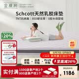 金橡树泰舒plus天然乳胶床垫抗病毒抑菌双人 可定制 1.2*2米适中偏硬