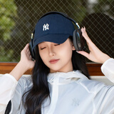 MLB官方 男女帽子2026夏季新款运动帽明星同款软顶棒球帽遮阳鸭舌帽 藏青色/NY标 均码 F