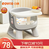 日康（rikang）宝宝餐椅 叫叫椅婴儿学坐椅多功能儿童吃饭餐桌 RK-X2009-5 灰色