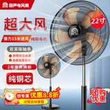 容声【纯铜芯】商用强力电风扇大功率工业风扇家用大风力落地扇工厂车间饭店大排档立式风扇牛角扇 【纯铜电机】18寸 商用大风力