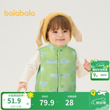 巴拉巴拉童装儿童马甲两面穿背心2025新款秋冬装羊羔绒上衣服男女宝宝衣服