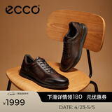 爱步（ECCO）经典皮鞋  春夏舒适牛皮革商务休闲鞋男士增高男鞋 雅仕207124 可可棕20712401482 43