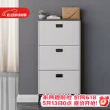 雅美乐鞋柜家用门口 三门简约超薄翻斗玄关走廊入户门厅放鞋柜
