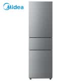 美的（Midea）220L三门冰箱灰色租房家用客厅宿舍小型冰箱三开门三温低耗省电低音运行BCD-220TM