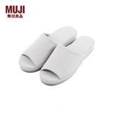 MUJI男女通用 水洗棉厚底拖鞋 无性别 男鞋女鞋 前开/灰色条纹 5S 27.5 cm/XL/45码（2.0）