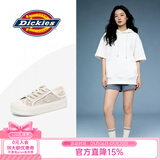 Dickies女士帆布鞋潮流休闲鞋子布鞋低帮百搭平底鞋 卡布奇诺 37
