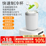 旺拉图（WANGLATU）快速制冷杯制冰杯恒温杯加热杯小型制冰器冰镇神器保温杯宿舍办公 Pro款制冷杯（含杯子）400ml